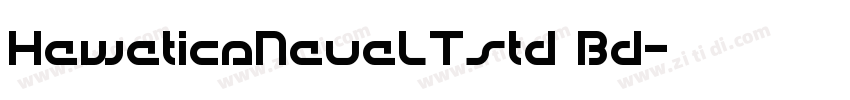 HeweticaNeueLTstd Bd字体转换